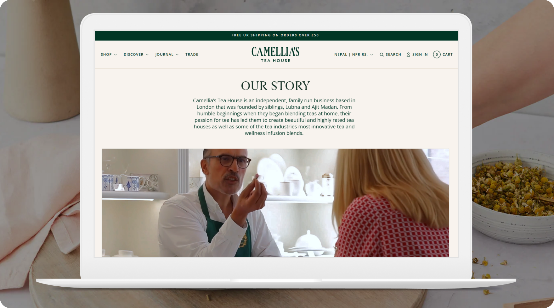 Branding for Camellia Tea House